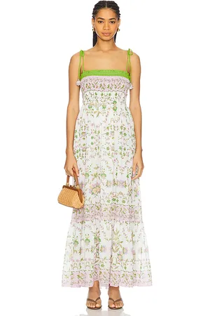 MISA Maxivestido carmela en color blanco talla M en - White. Talla M (también en S).