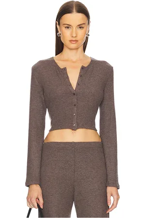 Leset Chaqueta acampanada lauren en color chocolate talla L en - Chocolate. Talla L (también en M, S).