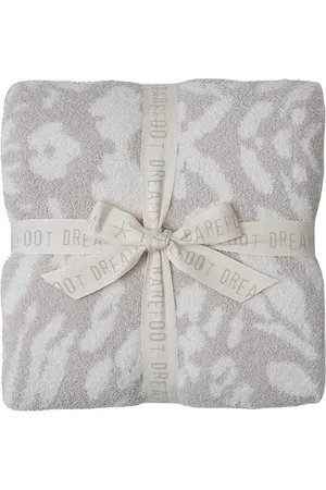 Barefoot Dreams Manta cozy chic fauna leopard throw en color gris claro talla all en - Light Grey. Talla all.