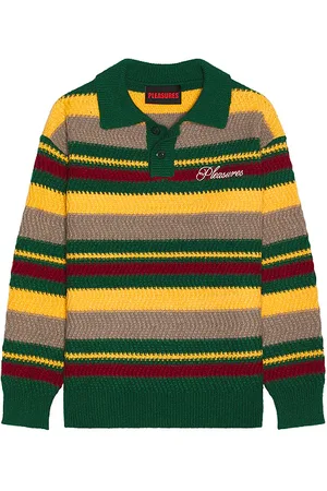 Pleasures Jersey en color amarillo, talla M en - Yellow,Green. Talla M (también en XL/1X).