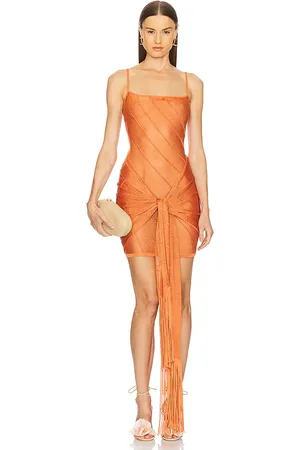 Cult Gaia Pareo ethan en color burnt orange talla L en - Burnt Orange. Talla L (también en S).