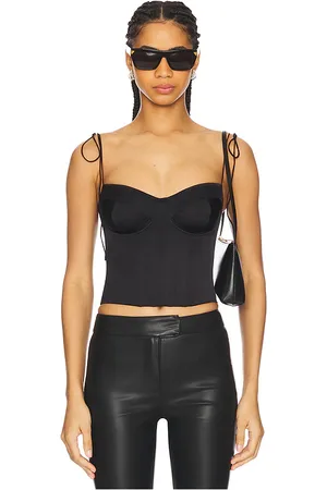 GOOD AMERICAN Top corsé en color negro talla L en - Black. Talla L (también en M, S, XS, XXXXL/4X).