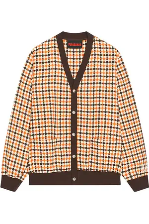 Pleasures Cárdigan en color talla L en - Orange. Talla L (también en M, S).
