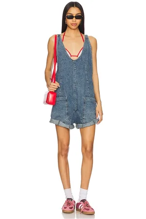 Free People Peto we the free high roller en color azul talla L en - Blue. Talla L (también en S, XL, XS).