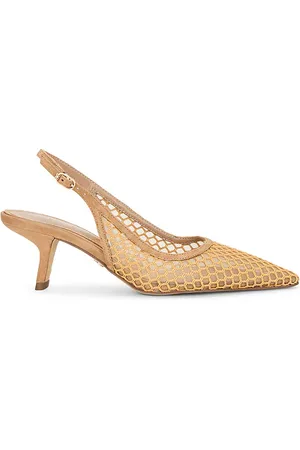 Sam Edelman Tacón de malla con tira trasera bianka en color bronce talla 10 en - Tan. Talla 10 (también en 6, 6.5, 7.5, 8, 8.5
