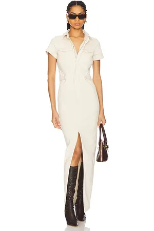 GOOD AMERICAN Maxivestido en color crema talla L en - Cream. Talla L (también en M, S, XXXL/3X, XXXXL/4X).