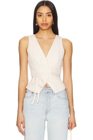 ALL THE WAYS Chaleco kenny en color crema talla L en - Cream. Talla L (también en M, S, XL, XS, XXS).