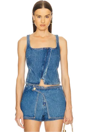 Cult Gaia Top sin mangas jade en color azul talla 0 en - Blue. Talla 0 (también en 10, 2, 4).