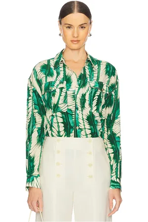 ULLA JOHNSON Top manga larga soren en color verde talla 0 en - Green. Talla 0 (también en 00, 12, 2, 4, 6, 8).