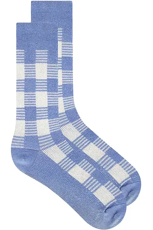 Guest In Residence Guest en residence calcetines gingham en color azul talla all en - Blue. Talla all.