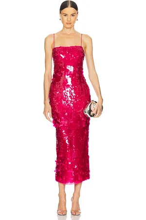 Retrofete Vestido alana en color fucsia talla L en - Fuchsia. Talla L (también en M, S, XS).