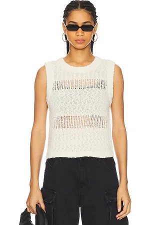 LnA Top sin mangas angelina en color ivory talla L en - Ivory. Talla L (también en M, S, XS).