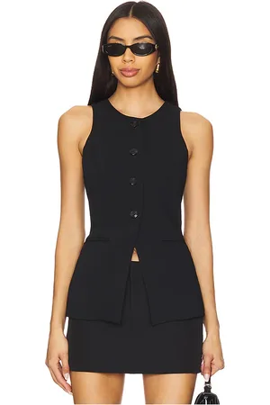GOOD AMERICAN Chaleco esculpido en color negro talla L en - Black. Talla L (también en M, S, XL/1X, XS, XXL/2X, XXXL/3X, XXXXL/