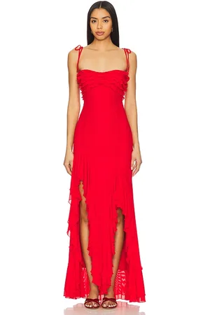 MAJORELLE Vestido largo charrisse en color rojo talla L en - Red. Talla L (también en M, S, XL, XS, XXS).