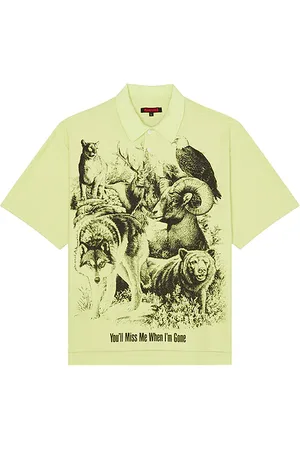Pleasures Revival boxy polo en color talla L en - Mint. Talla L (también en M, S, XL/1X).