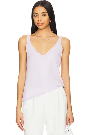 Graham & Spencer Kim top en color rosado talla L en - Pink. Talla L (también en M, S, XS).