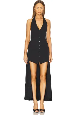 Helmut Lang Vestido de chaleco con cuello halter en color talla 0 en - Black. Talla 0 (también en 2, 4, 6, 8).