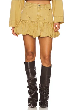 AFRM Falda zell en color beige talla 25 en - Beige. Talla 25 (también en 26, 27, 28, 29, 30, 31).