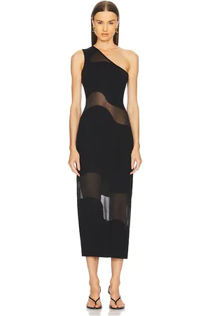 Cult Gaia Vestido midi kalila en color talla M en - Black. Talla M (también en XL).