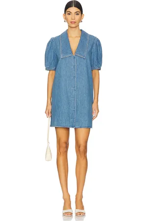 Frame Vestido marinero en color azul talla S en - Blue. Talla S (también en XS).