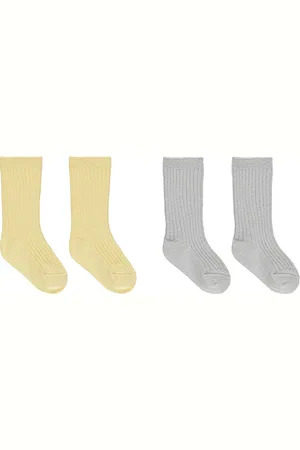 Quincy Mae Conjunto de calcetines sock en color amarillo talla 12-24mo en - Yellow. Talla 12-24mo (también en 3-5yr).