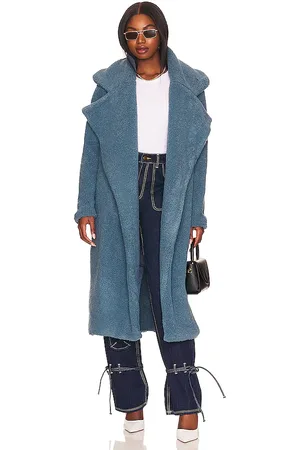 SNDYS Abrigo de peluche en color azul cerceta talla L en - Teal. Talla L (también en M, S, XL, XS).