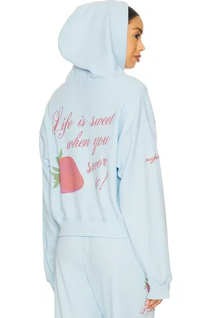The Mayfair Group Sudadera life is sweet en color bebe talla L/XL en - Baby Blue. Talla L/XL (también en S/M, XS).