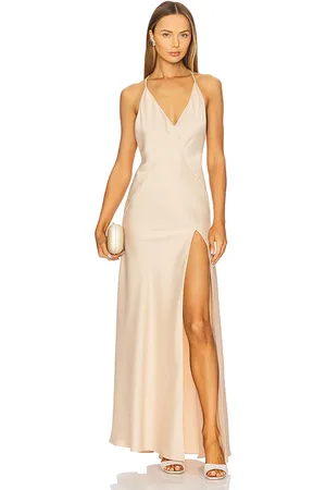 AKNVAS Vestido largo kerri en color nude talla 0 en - Nude. Talla 0 (también en 10, 12, 2, 4, 6, 8).
