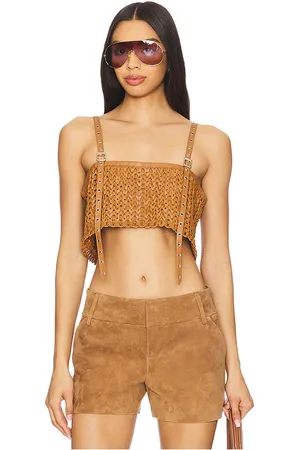 NONchalant Label Karter top en color bronce talla L en - Tan. Talla L (también en M, S, XL, XS).