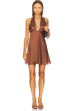 ALEXIS Vestido zari en color marrón talla L en - Brown. Talla L (también en M, S).
