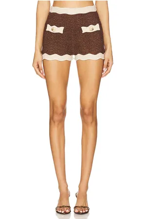 Retrofete Pantalones cortos de punto kait en color marrón talla L en - Brown. Talla L (también en M, S, XL, XS, XXL