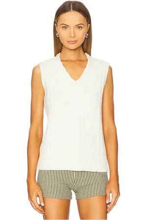 Varley Chaleco kay en color crema talla L en - Cream. Talla L (también en M, S, XS).