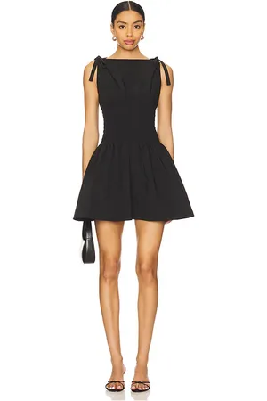 Amanda Uprichard Minivestido riviera en color talla M en - Black. Talla M (también en XS).