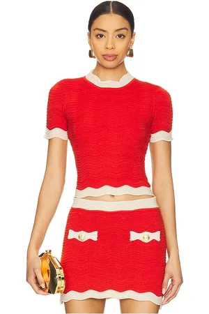 Retrofete Top punto lyla en color rojo talla M en - Red. Talla M (también en S, XS).