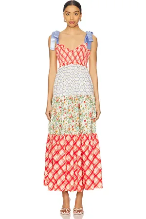 Free People Maxivestido bluebell en color rojo talla L en - Red. Talla L (también en M, S, XS).