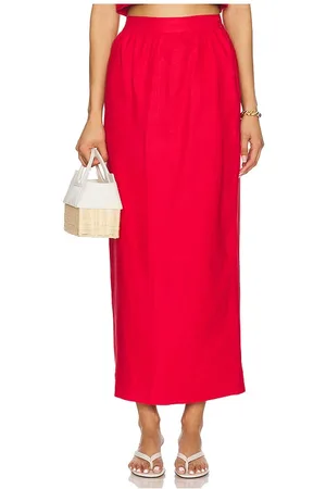POSSE Falda tubo bonnie en color talla XL en - Red. Talla XL (también en XS).
