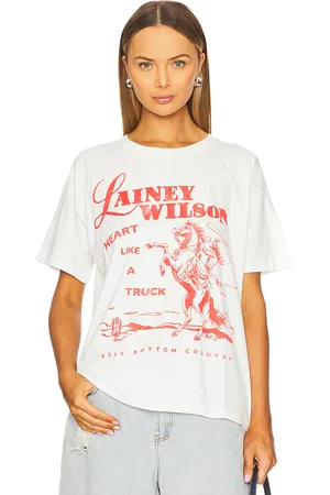 DAYDREAMER Camiseta lainey wilson bell bottom country en color ivory talla L en - Ivory. Talla L (también en M, S, XL, XS).