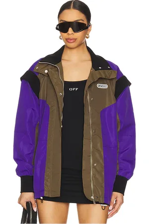 OFF-WHITE Cortavientos colorblock en color morado talla 36 en - Purple. Talla 36 (también en 38).
