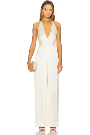 Retrofete Margaux jumpsuit en color beige talla L en - Beige. Talla L (también en M, S, XL, XS, XXL).