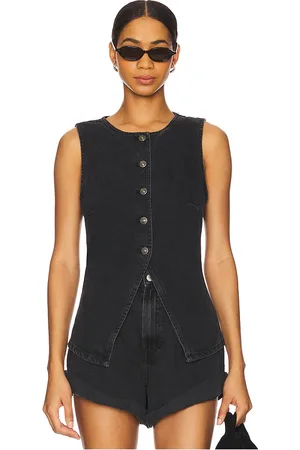 Free People Chaleco we the free aimee en color talla L en - Black. Talla L (también en M, S, XS).