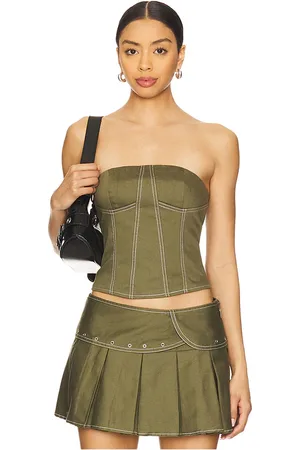 BY.DYLN Corsé jenna en color verde oliva talla L en - Olive. Talla L (también en M, S, XS).
