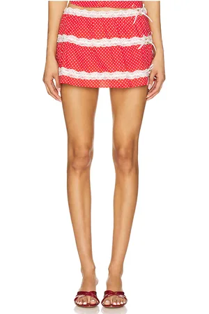 DANIELLE GUIZIO Falda simone en color talla L en - Red. Talla L (también en XS, XXS).
