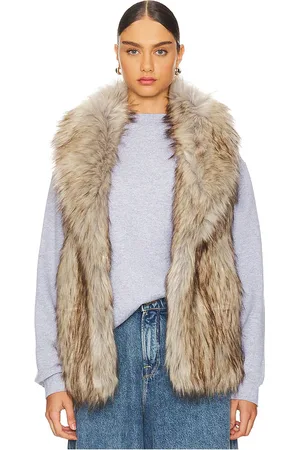 Unreal Fur Chaleco rubicon faux fur en color crema talla M en - Cream. Talla M (también en S, XS).