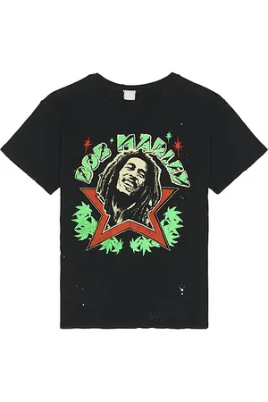 Madeworn Camiseta bob marley en color negro talla L en - Black. Talla L (también en M, S, XL/1X).
