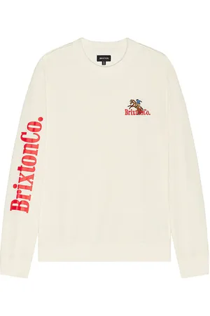Brixton Sudadera inwood en color ivory talla L en - Ivory. Talla L (también en M, S, XL/1X).