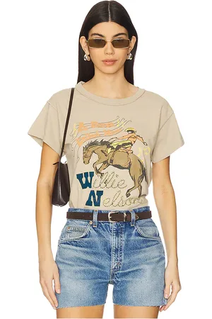 DAYDREAMER Camiseta willie nelson horse called music reverse gf en color gris talla L en - Grey. Talla L (también en M, S, XL