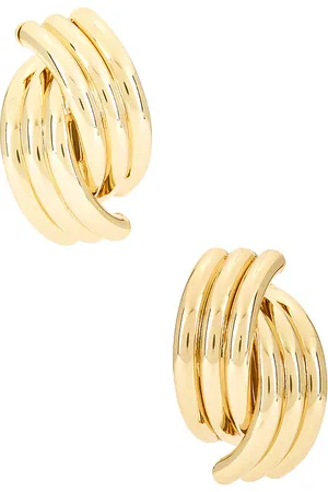 ANINE BING Tachuela acanalada. crossover en color oro metálico talla all en - Metallic Gold. Talla all.