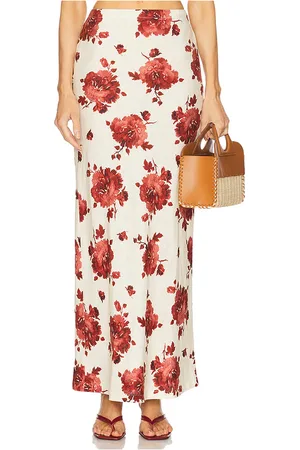 FAITHFULL THE BRAND Falda elise en color ivory talla L en - Ivory. Talla L (también en M).
