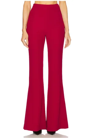 Gaurav Gupta Pantalón clásico acampanado en color rojo talla 0 en - Red. Talla 0 (también en 2, 6, 8).