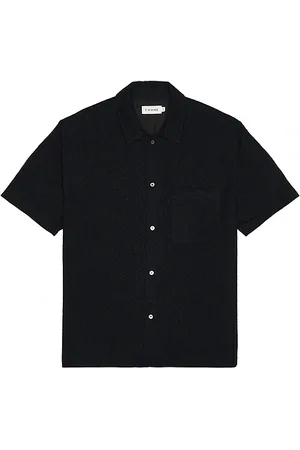 Frame Camisa botones terry en color azul marino talla L en - Navy. Talla L (también en M, S, XL/1X).